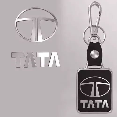 Tata car logo keychain 3d model  3D model