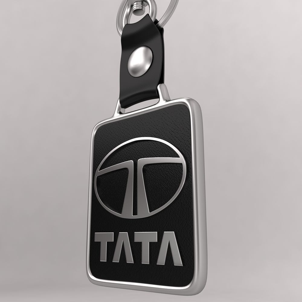 Tata car logo keychain 3d model  3D model_2