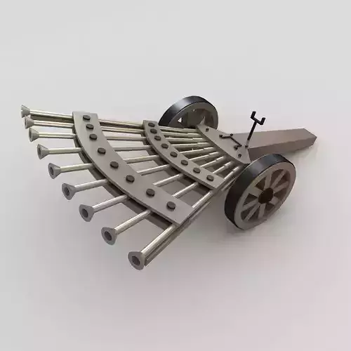 DaVinci Machine Gun 3D model