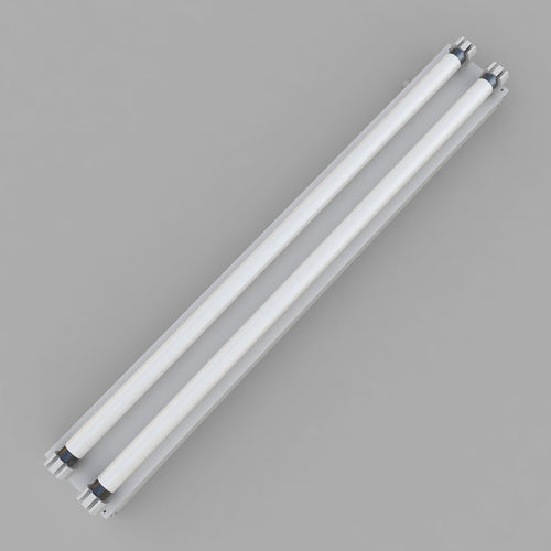 Dual Strip Fluorescent Fixture 3D model