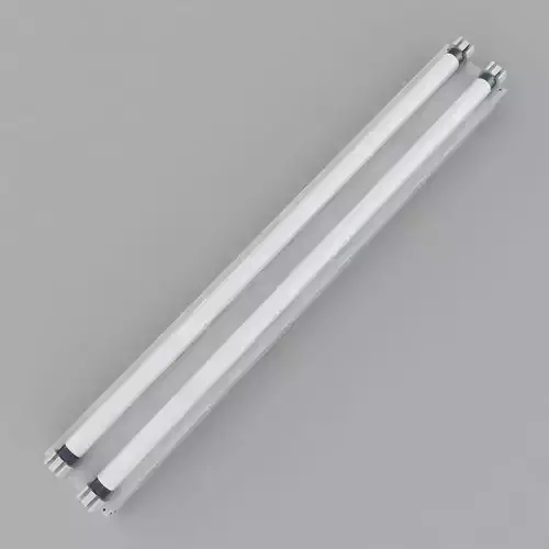 Dual Strip Fluorescent Fixture 3D model