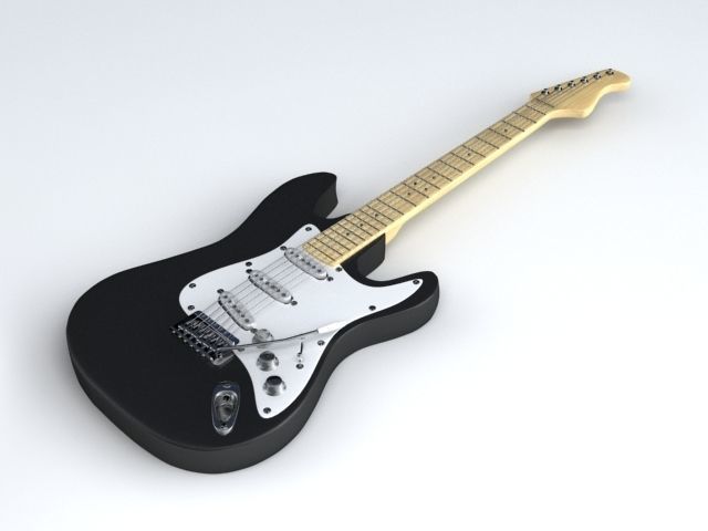Electric Guitar 3D model_1