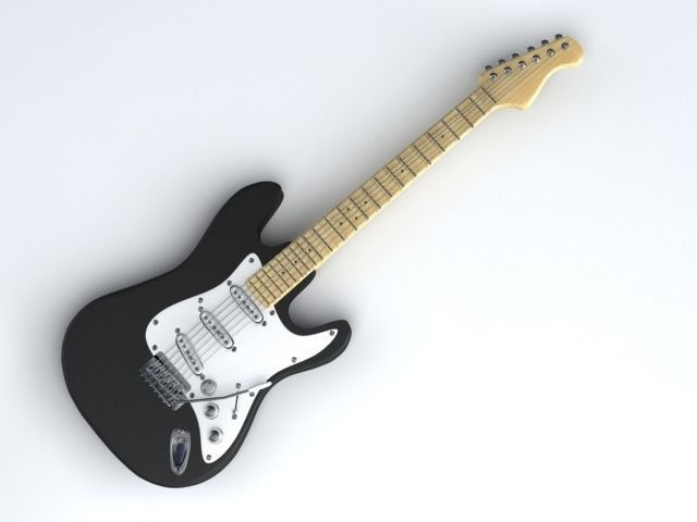 Electric Guitar 3D model_2
