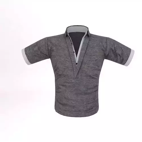 T shirt low poly 3d model for VR and AR  Games 