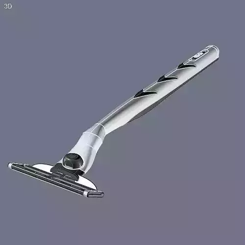 Gilette mach 3 razor CAD model 3D model