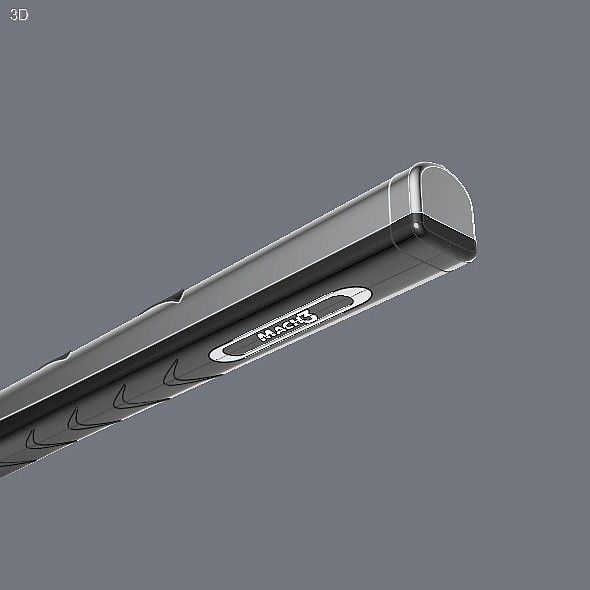 Gilette mach 3 razor CAD model 3D model_4