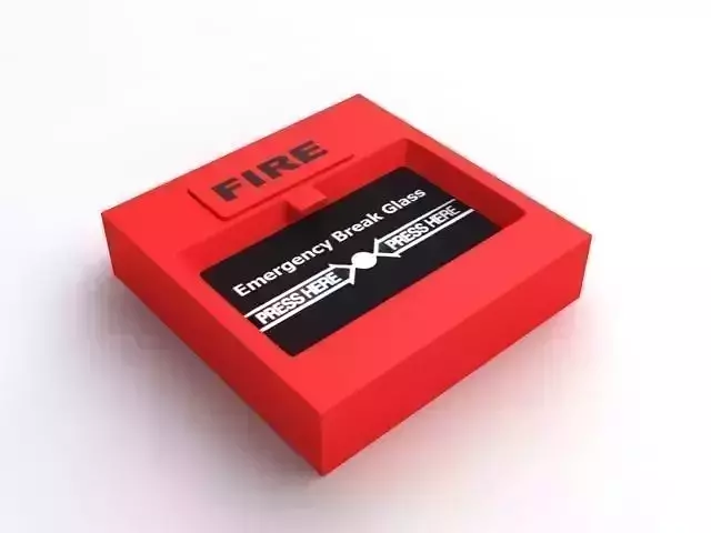 Emergency Alarm Button 3D model