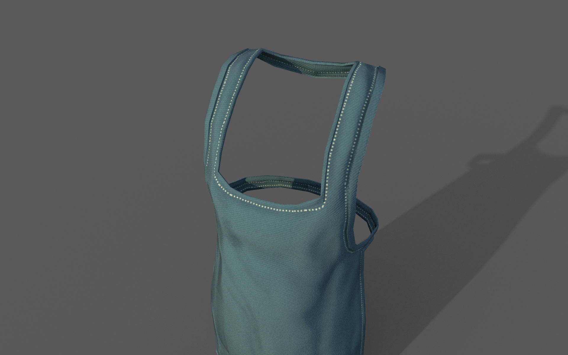 Chef Apron 3d Model Low-poly 3D model_2