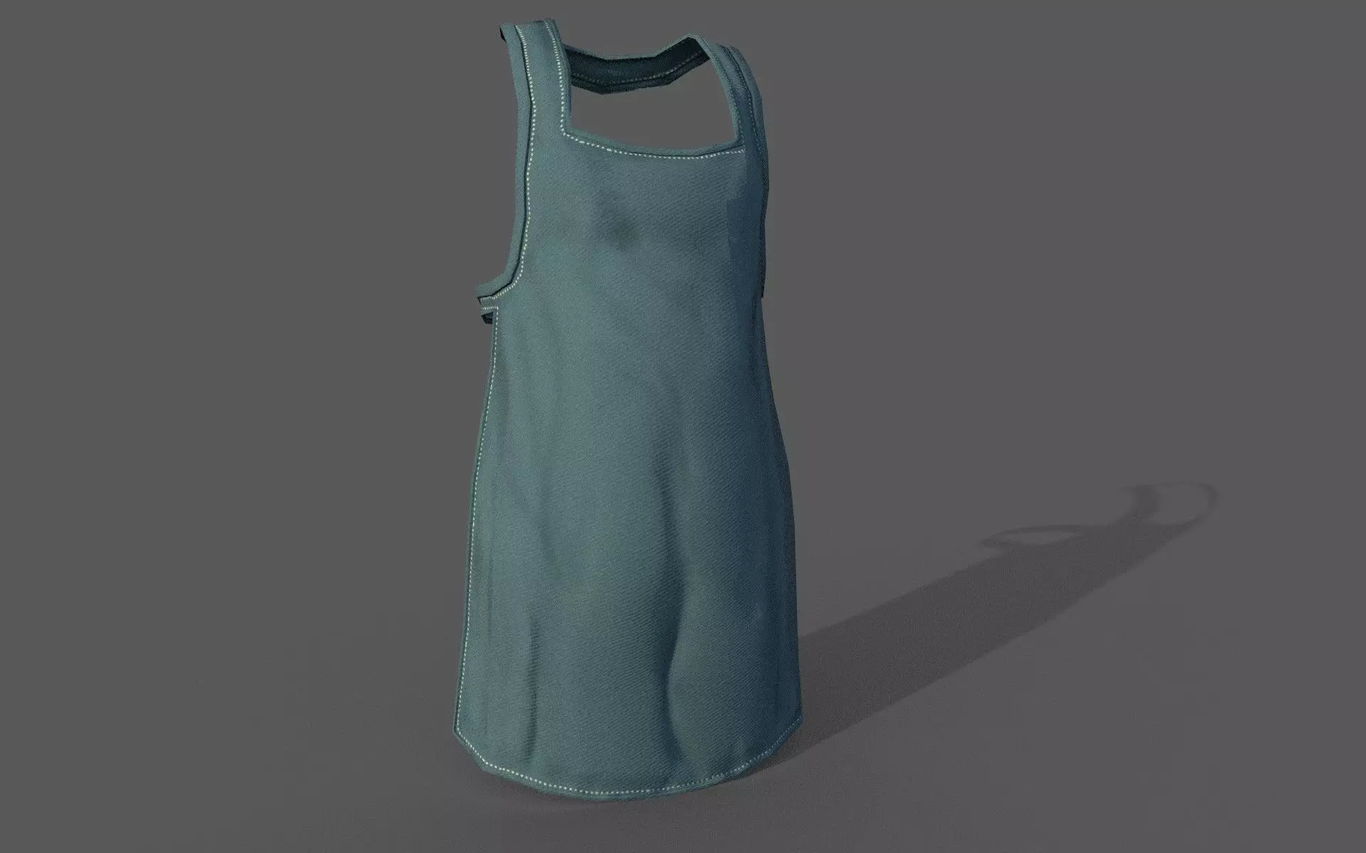 Chef Apron 3d Model Low-poly 3D model_0