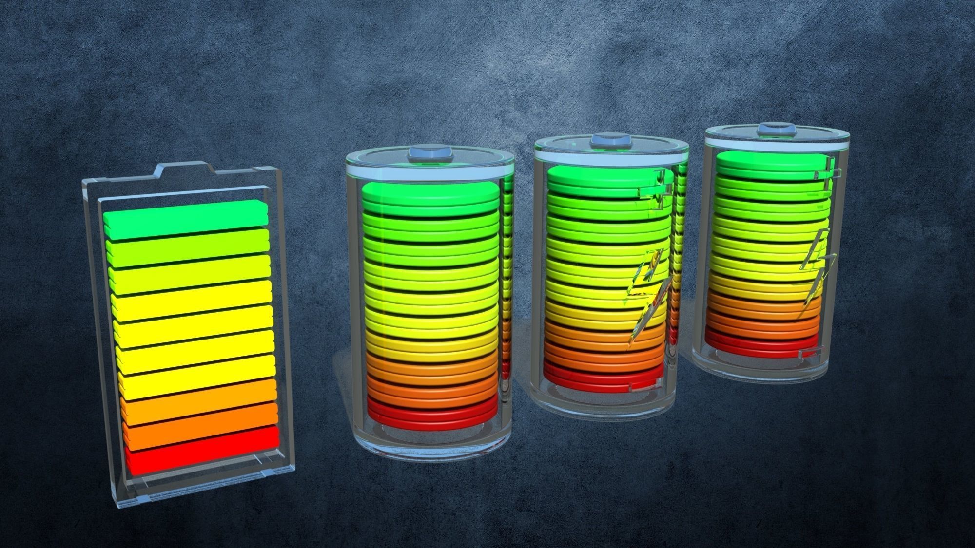 Battery Icon 3D model_2