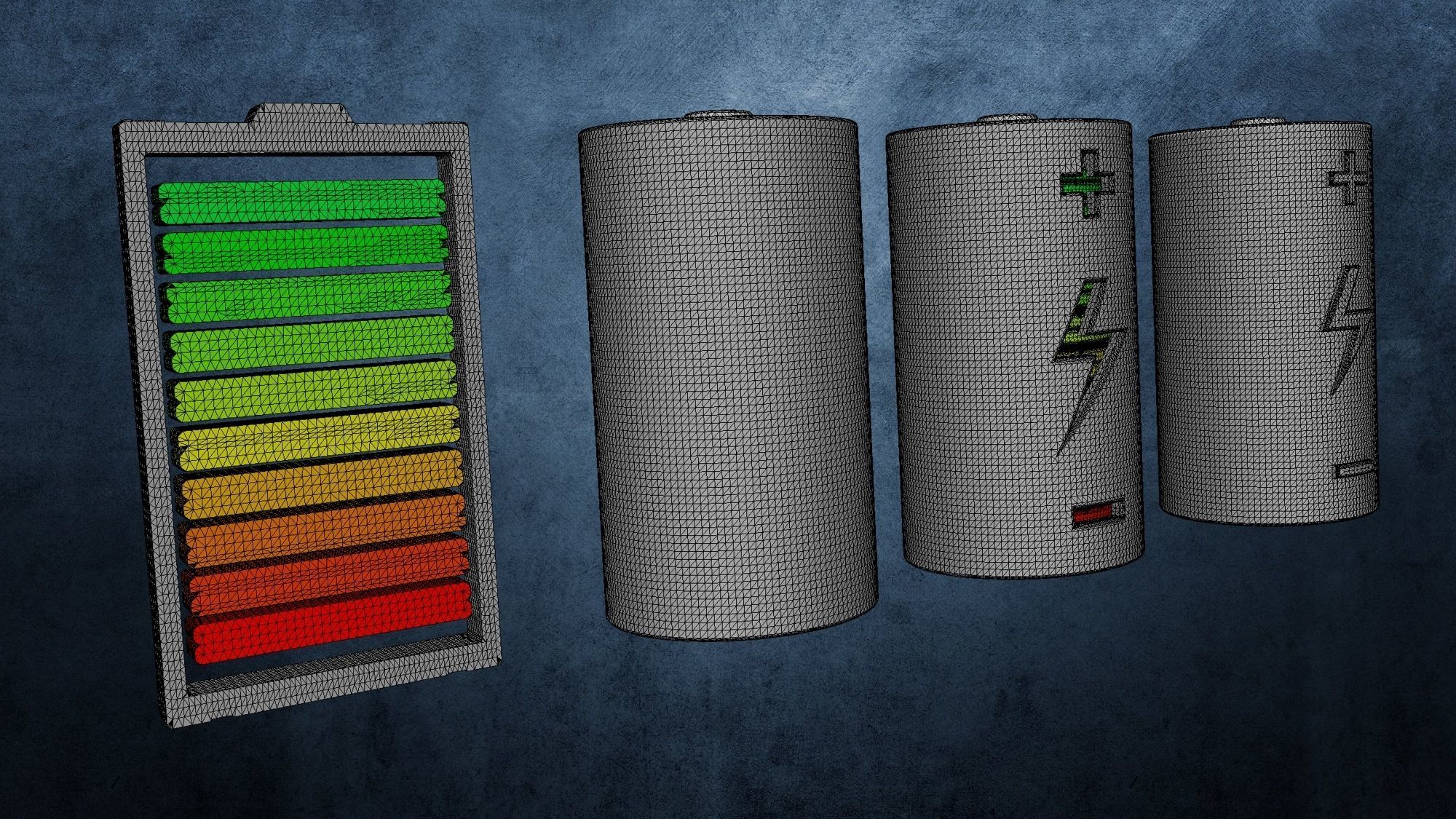 Battery Icon 3D model_3