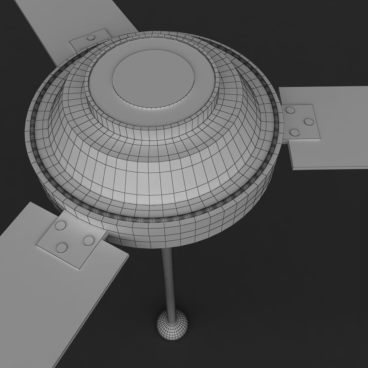 Ceilling Fan 3D model_7