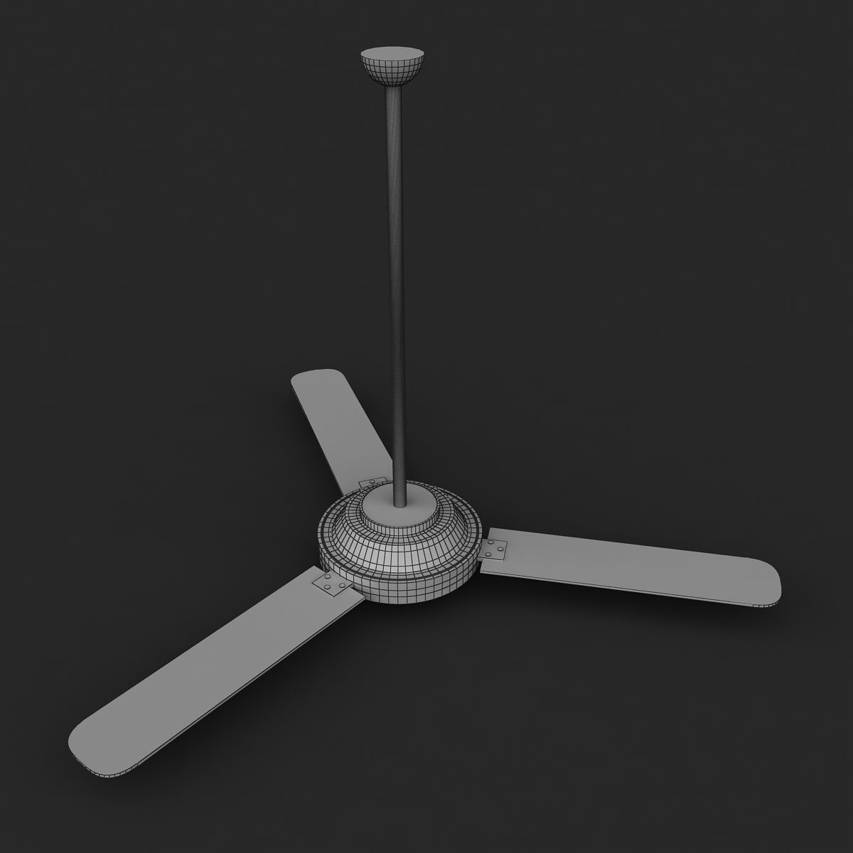 Ceilling Fan 3D model_6