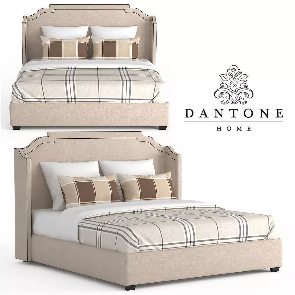 Dantone Beverly Bed 3D model_0