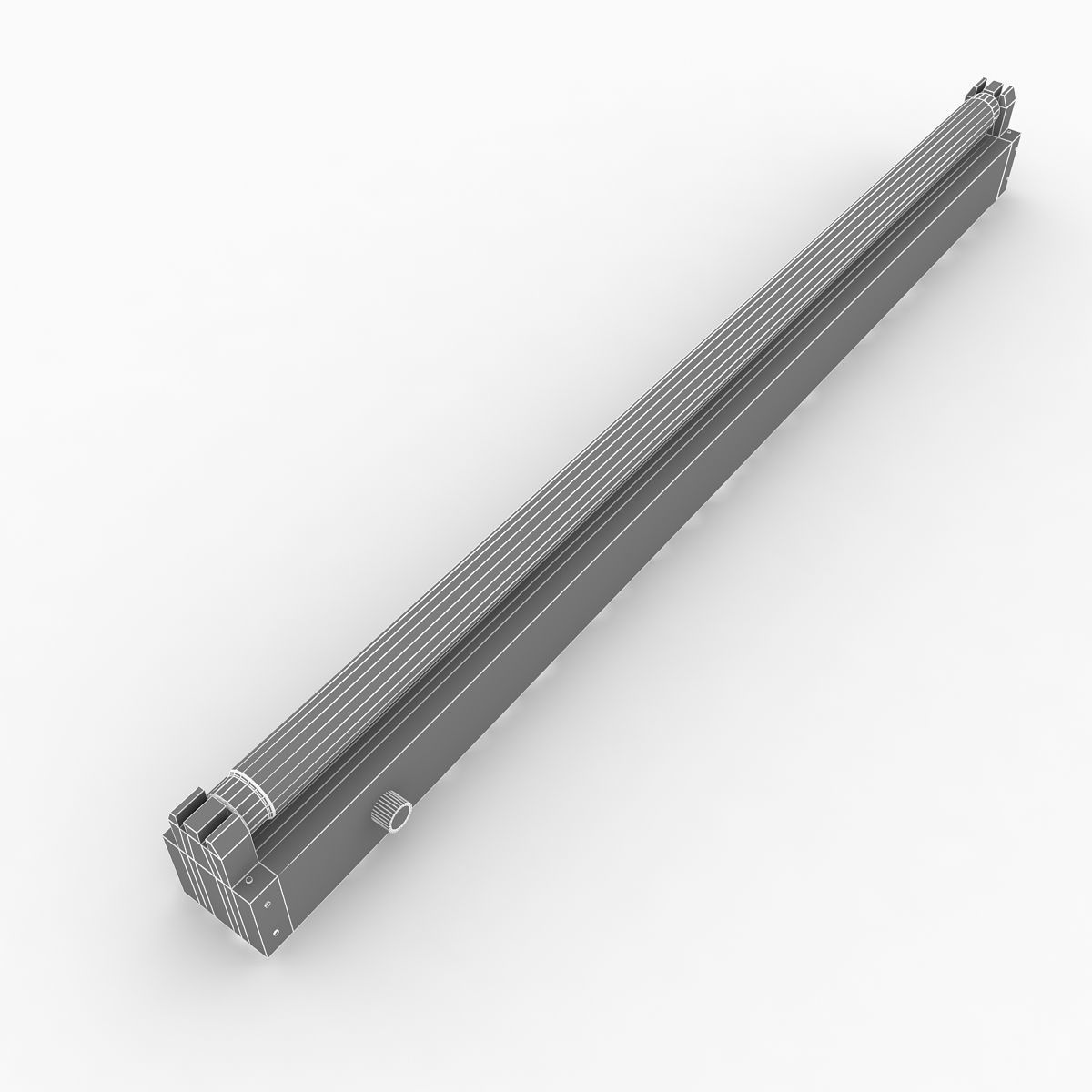 Fluorescent Fixture 3D model_4