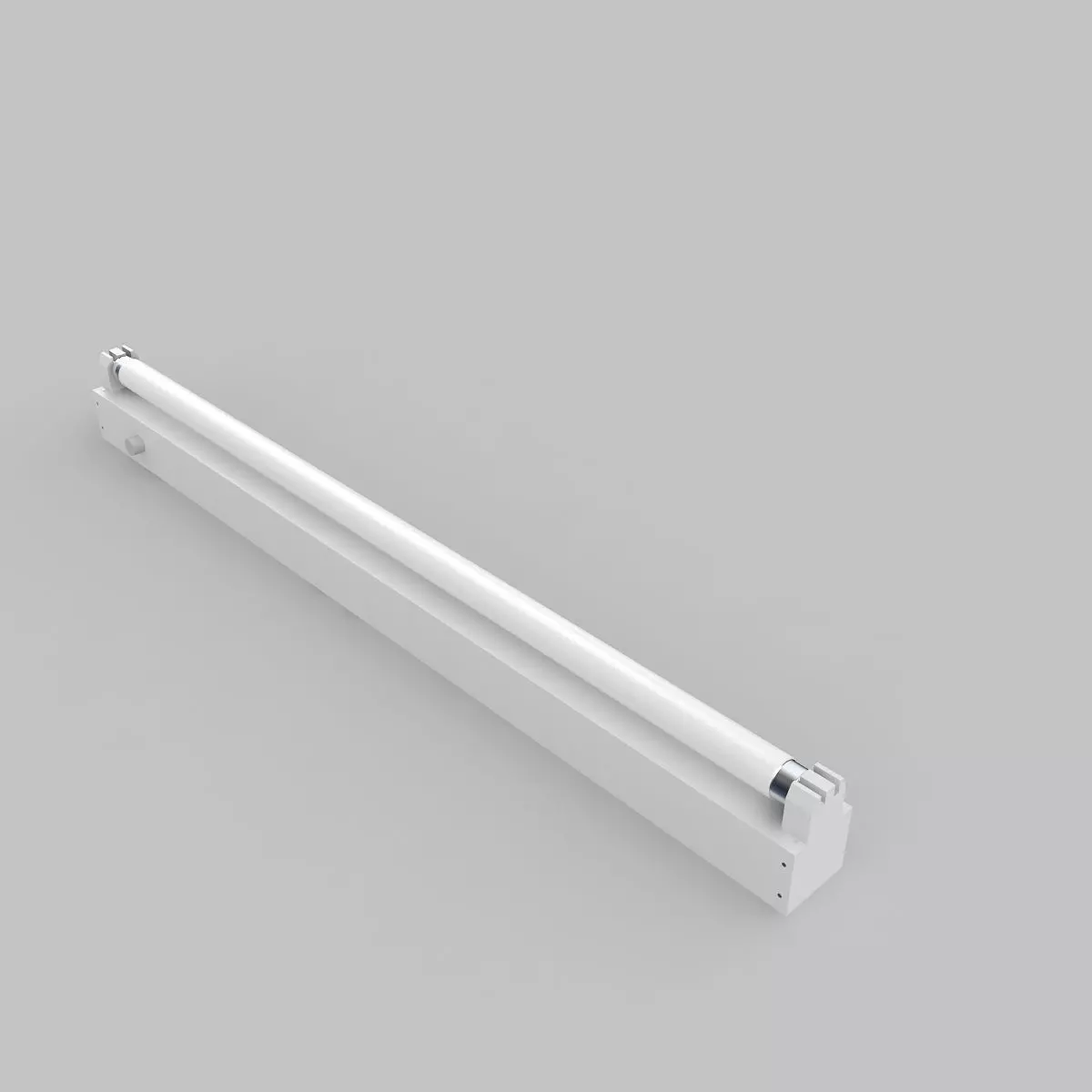Fluorescent Fixture 3D model_0
