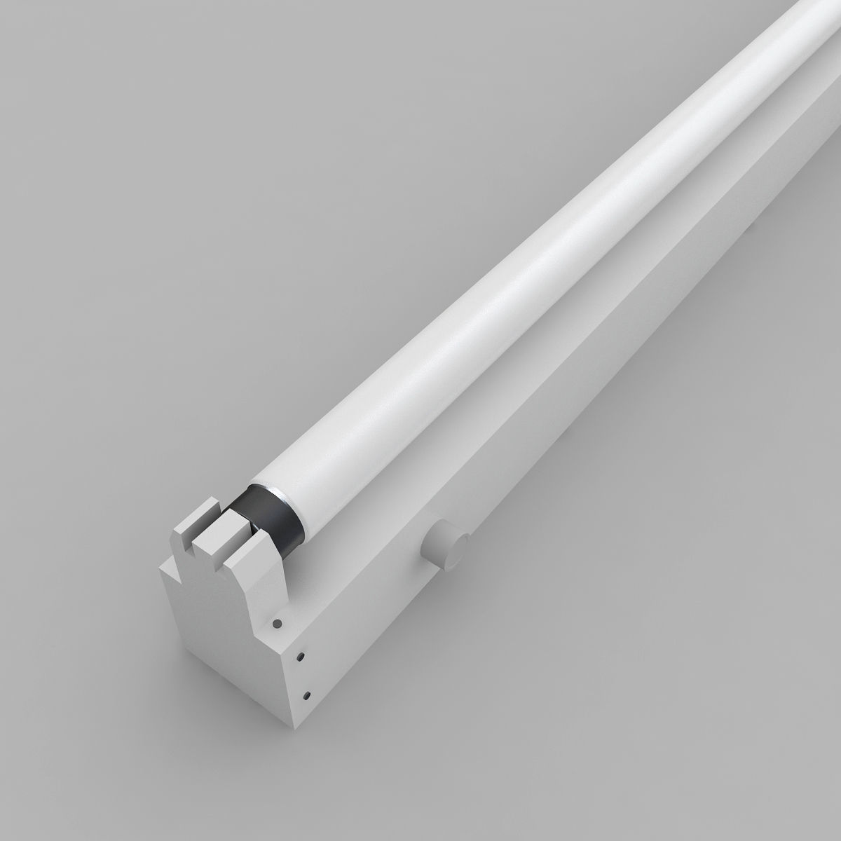 Fluorescent Fixture 3D model_3