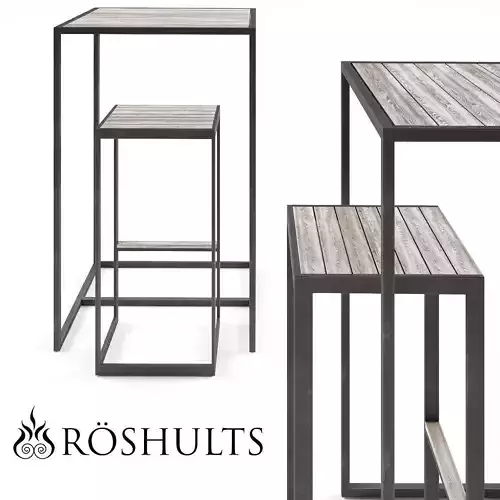 Roshults Garden Bar Table Set