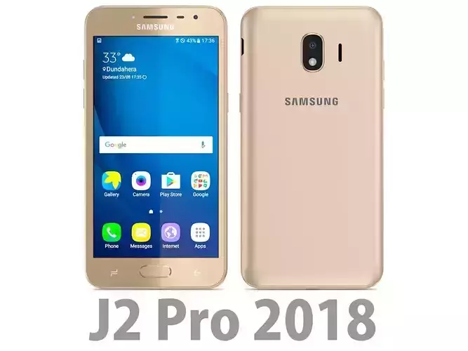 Samsung Galaxy J2 Pro 2018 Gold 3D model