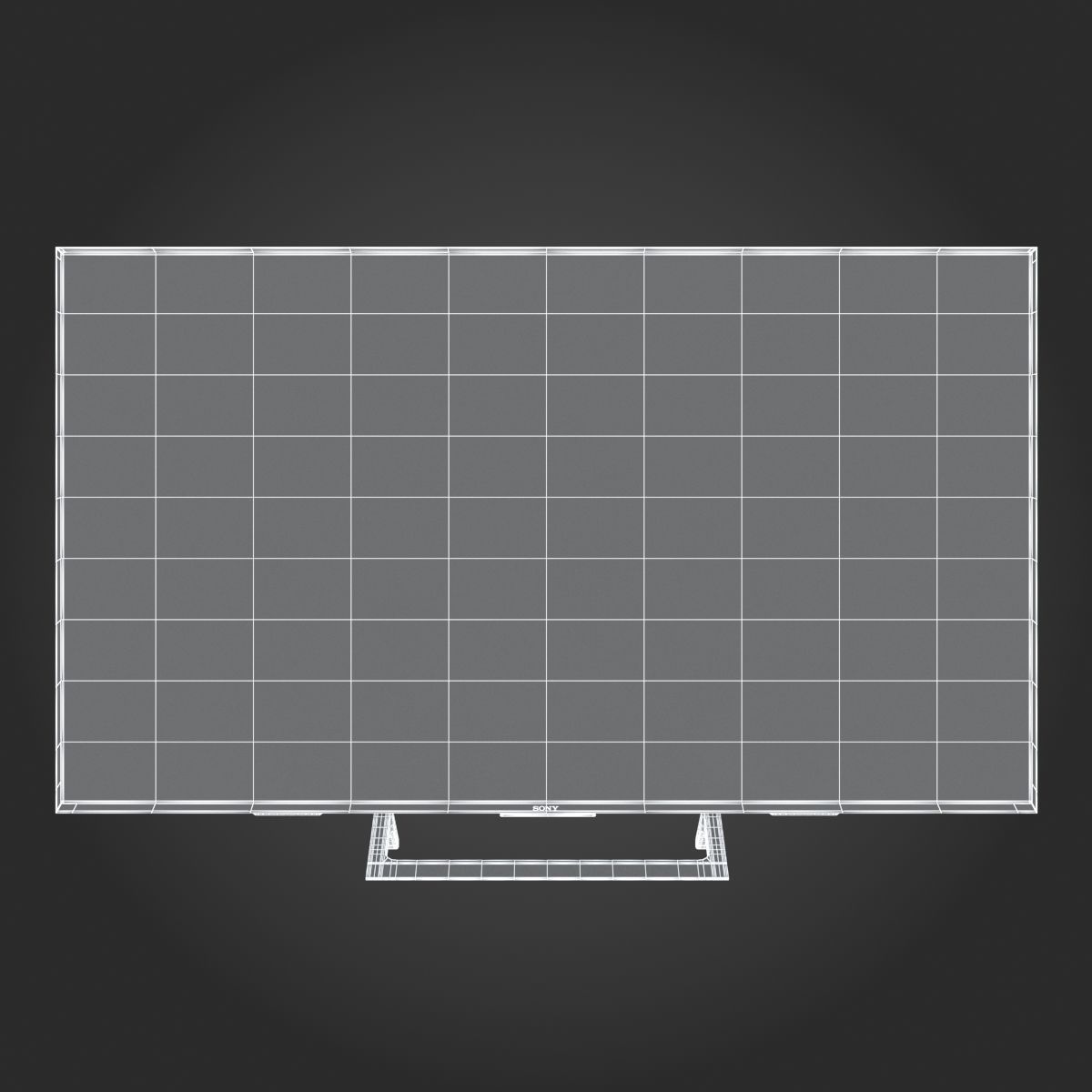 Sony X850E TV 3D model_16