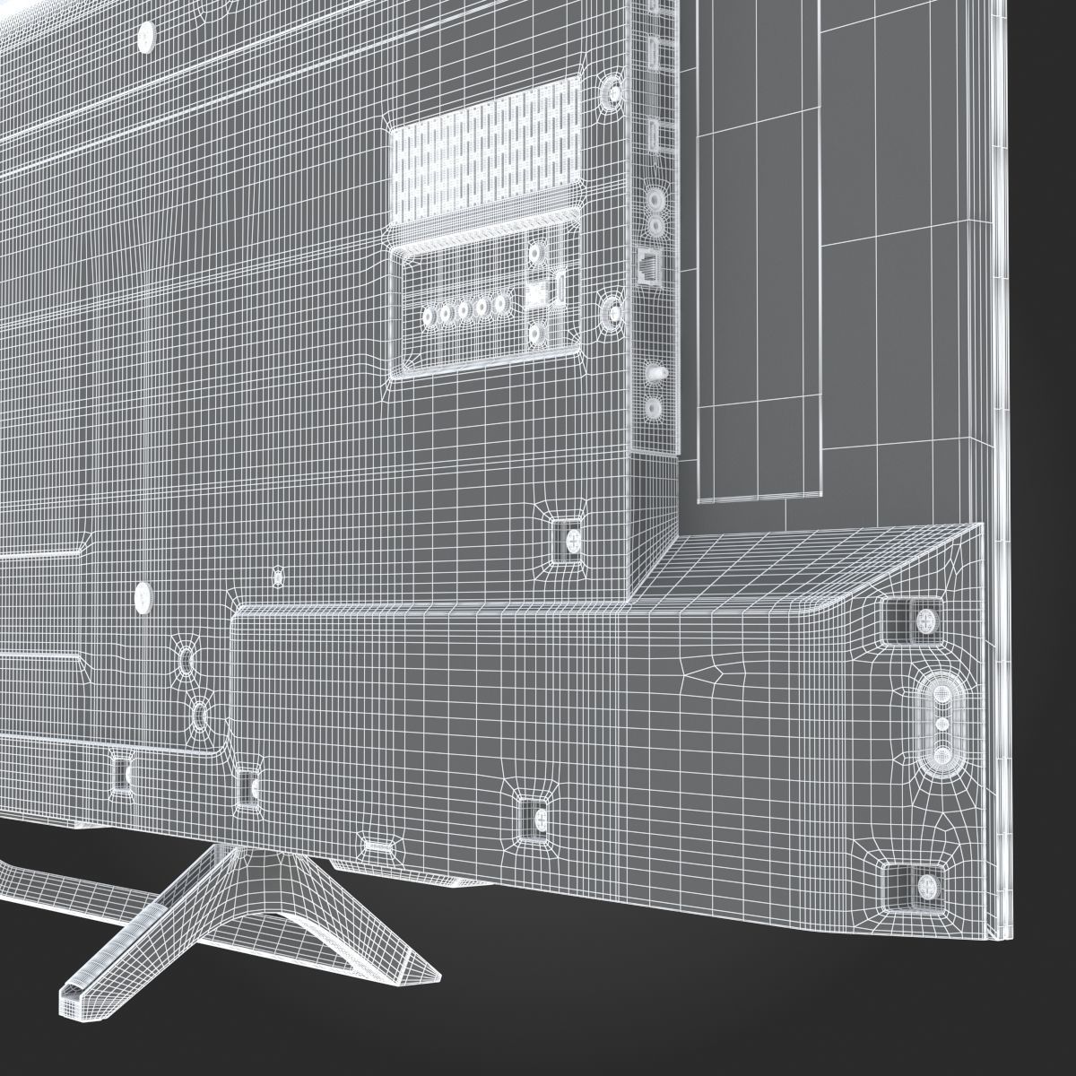Sony X850E TV 3D model_26