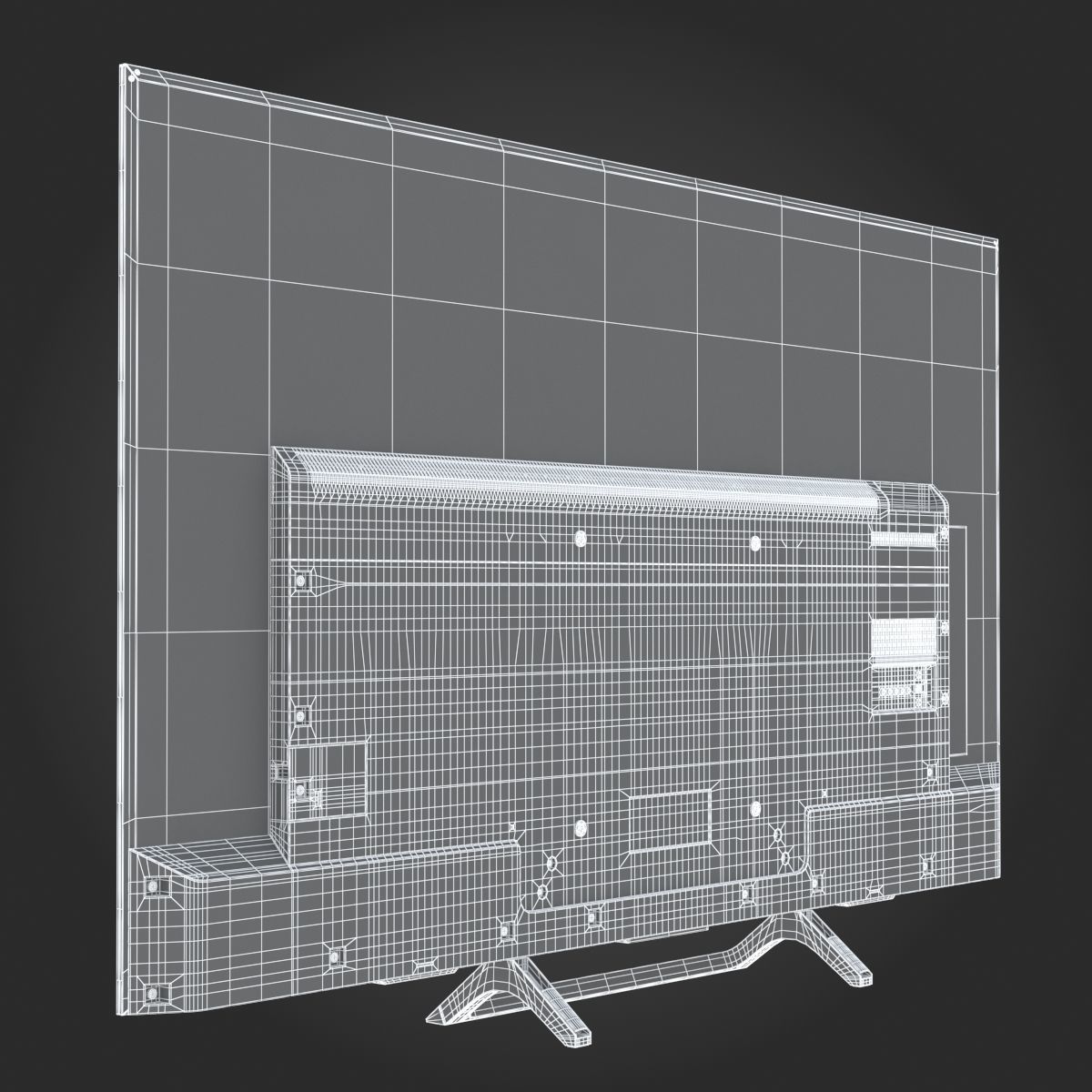 Sony X850E TV 3D model_21