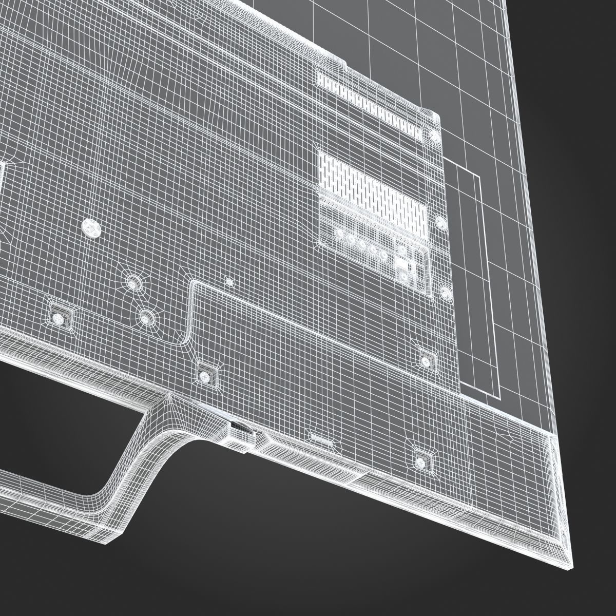 Sony X850E TV 3D model_29