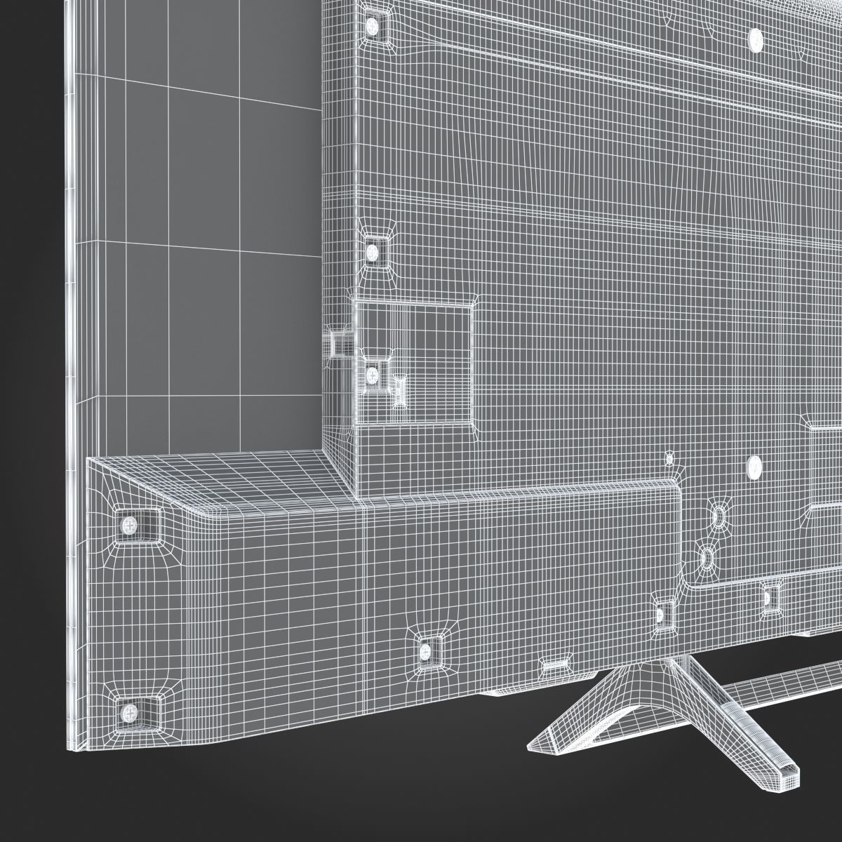 Sony X850E TV 3D model_24