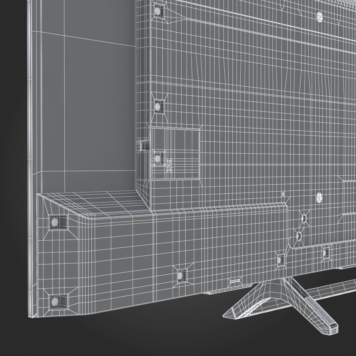 Sony X850E TV 3D model_23