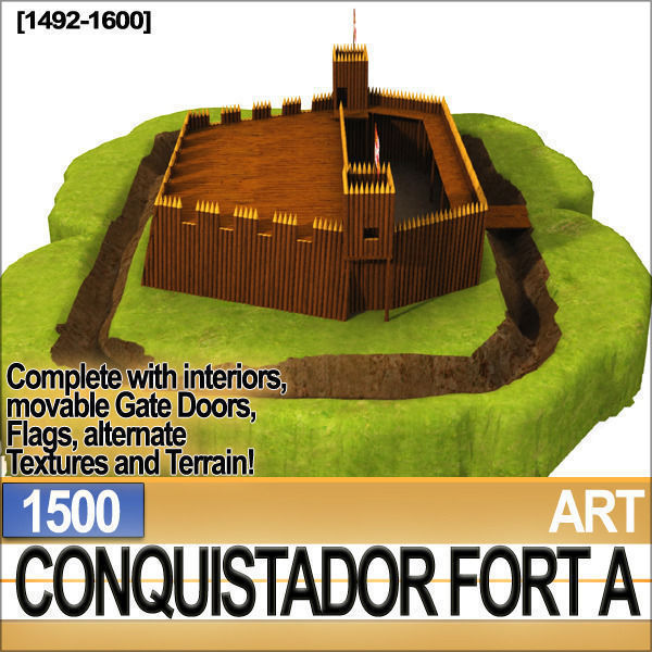 Conquistador Fort A 1500 3D model_4
