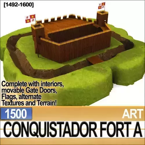Conquistador Fort A 1500 3D model