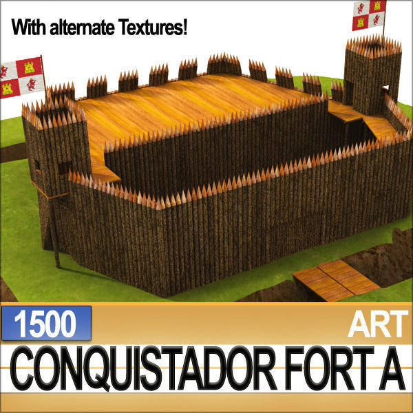 Conquistador Fort A 1500 3D model_8