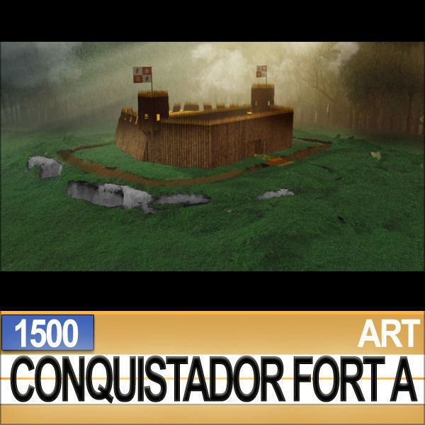 Conquistador Fort A 1500 3D model_1