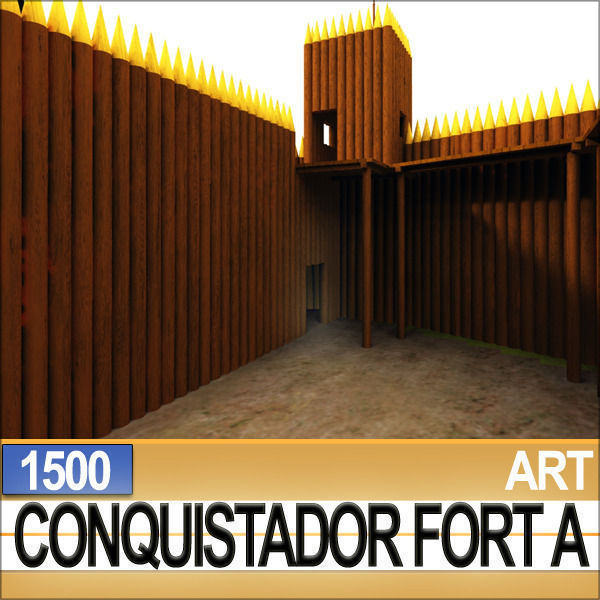 Conquistador Fort A 1500 3D model_5