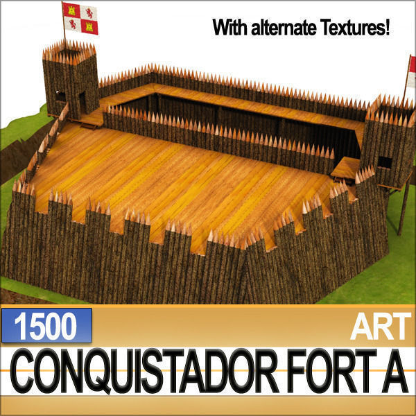 Conquistador Fort A 1500 3D model_2