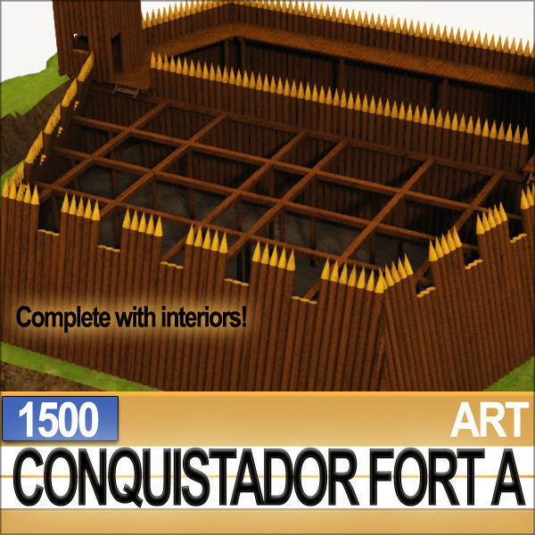 Conquistador Fort A 1500 3D model_7