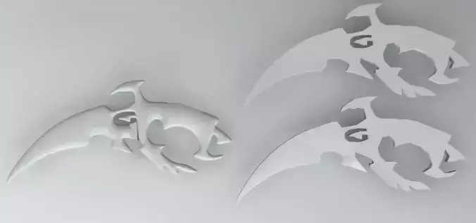 Dagger three wooden axes