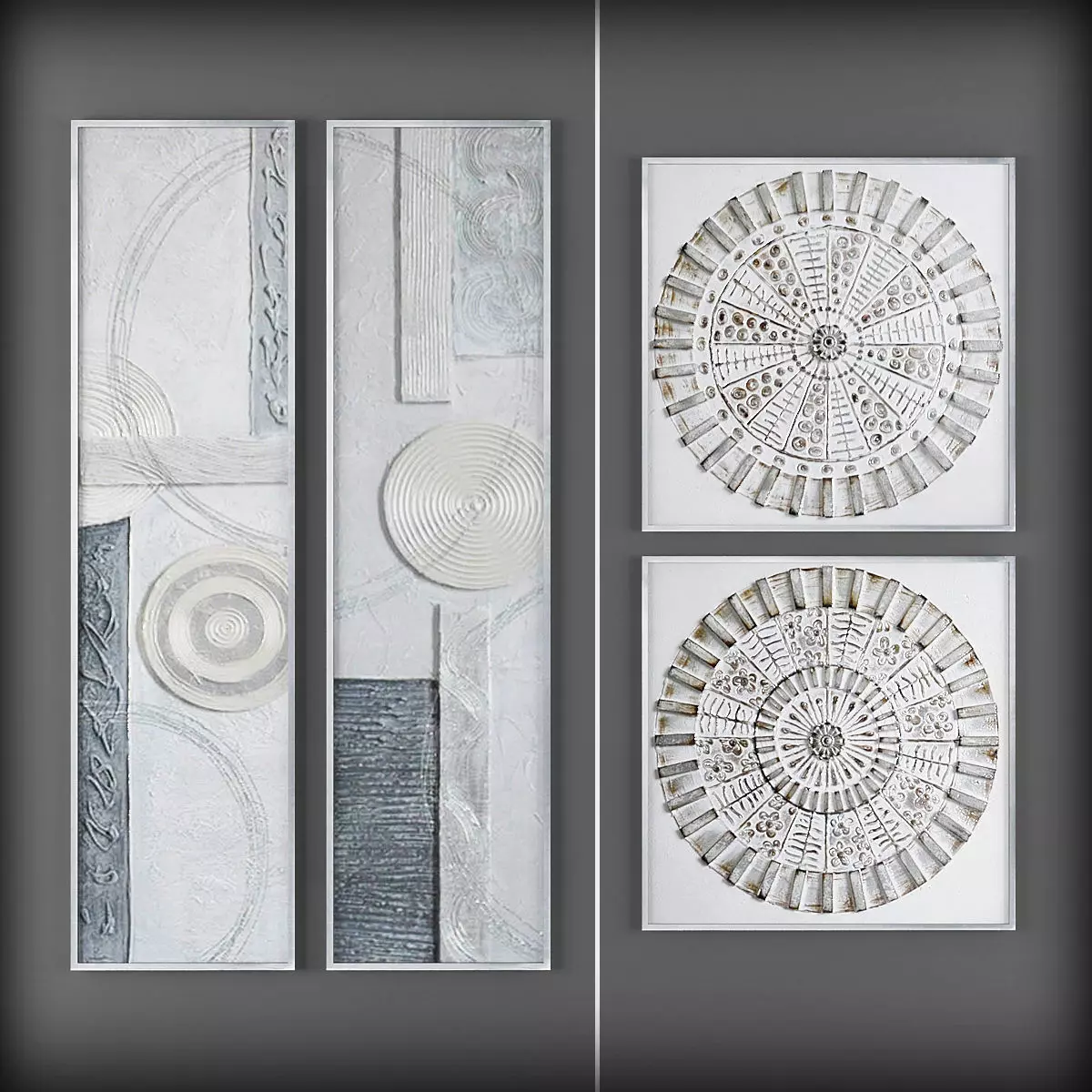 Picture Frames Low-poly 3D model_0