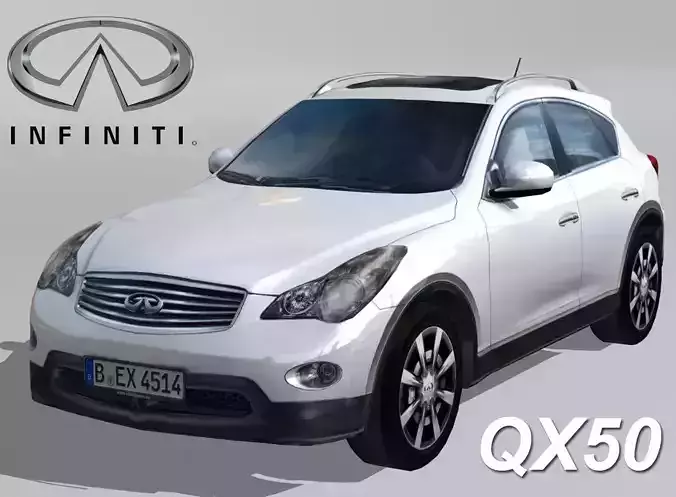 Infiniti QX 50 Low-poly 3D model