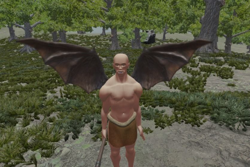 Animated Demon Wings 3D model_4