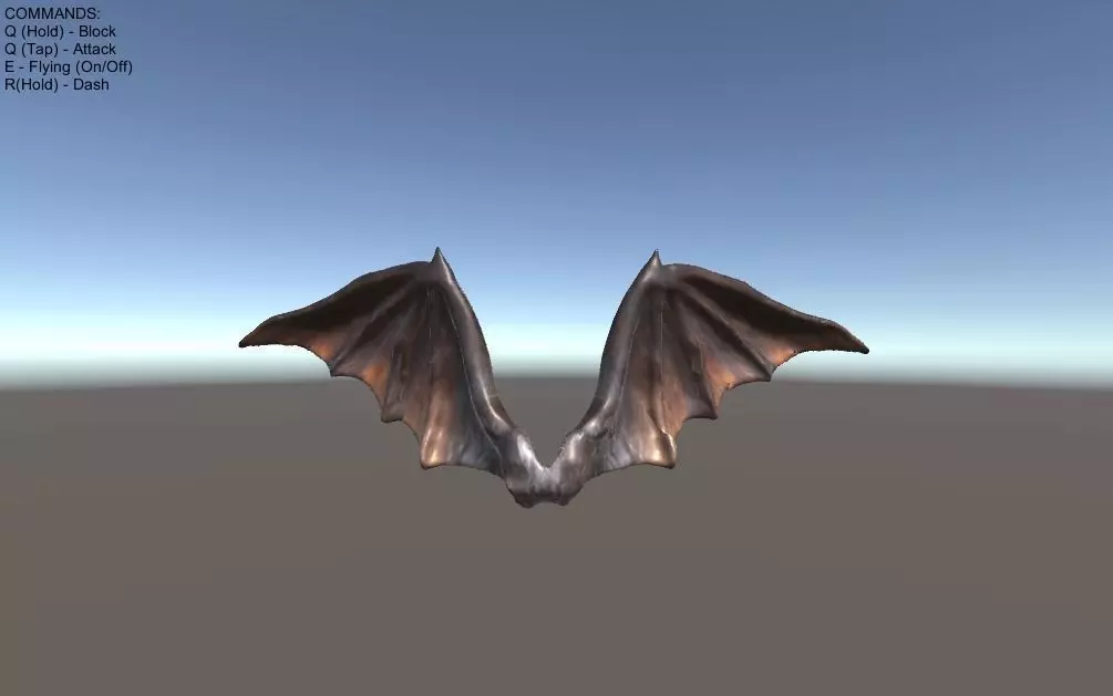 Animated Demon Wings 3D model_0