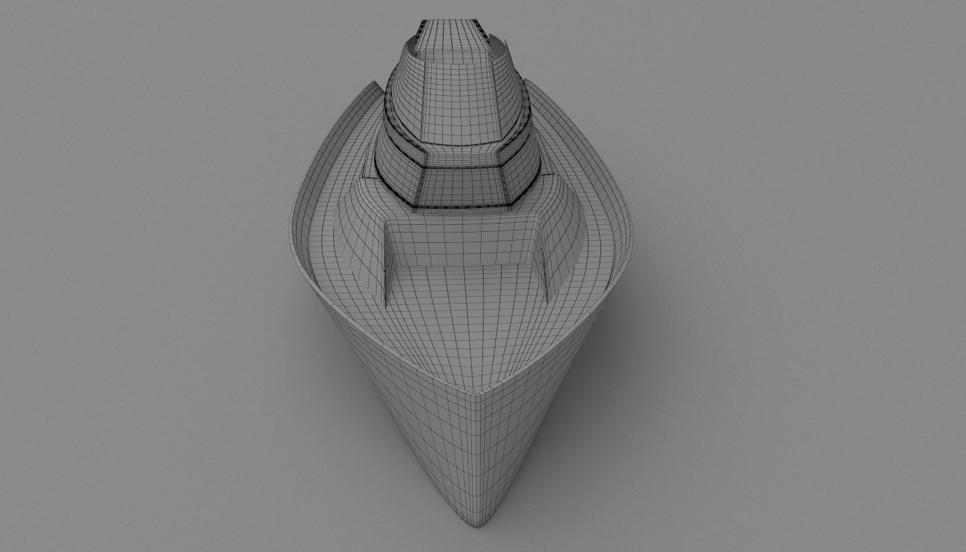 Yacht Conceptual  Free low-poly 3D model_3