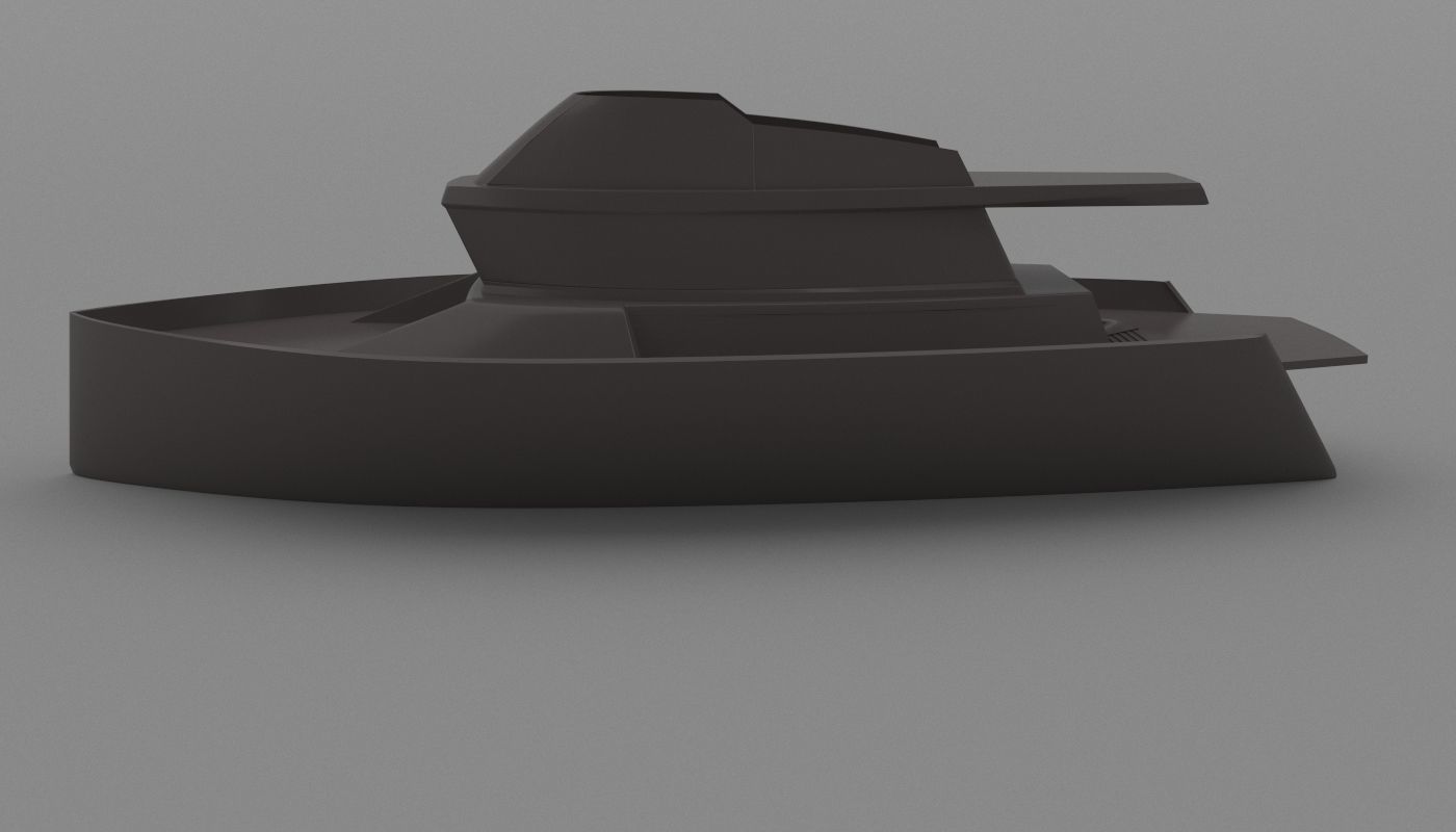 Yacht Conceptual  Free low-poly 3D model_6