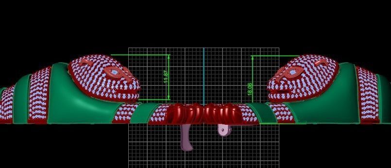 Necklace 3D print model in gold and silver 3D print model_6