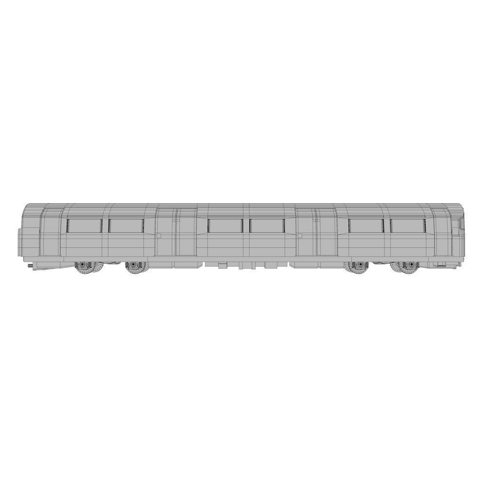 Subway Train Low-poly 3D model_13
