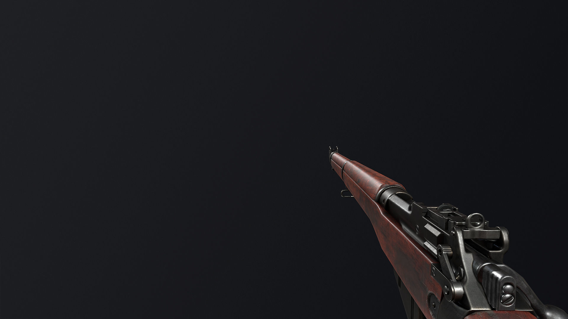 PBR Lee Enfield No 4 Mk 1 Low-poly 3D model_8