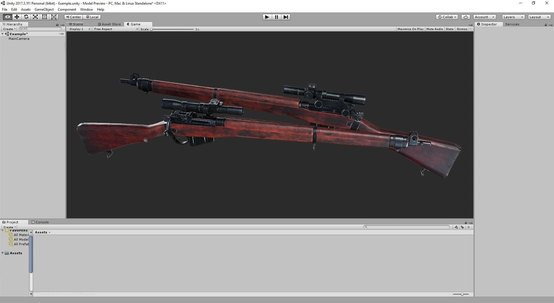 PBR Lee Enfield No 4 Mk 1 Low-poly 3D model_6