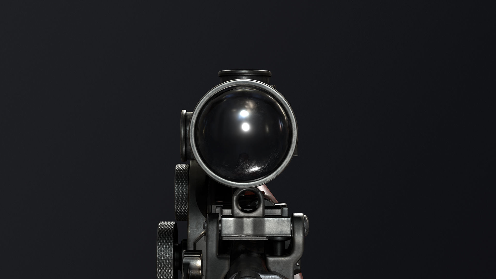 PBR Lee Enfield No 4 Mk 1 Low-poly 3D model_12