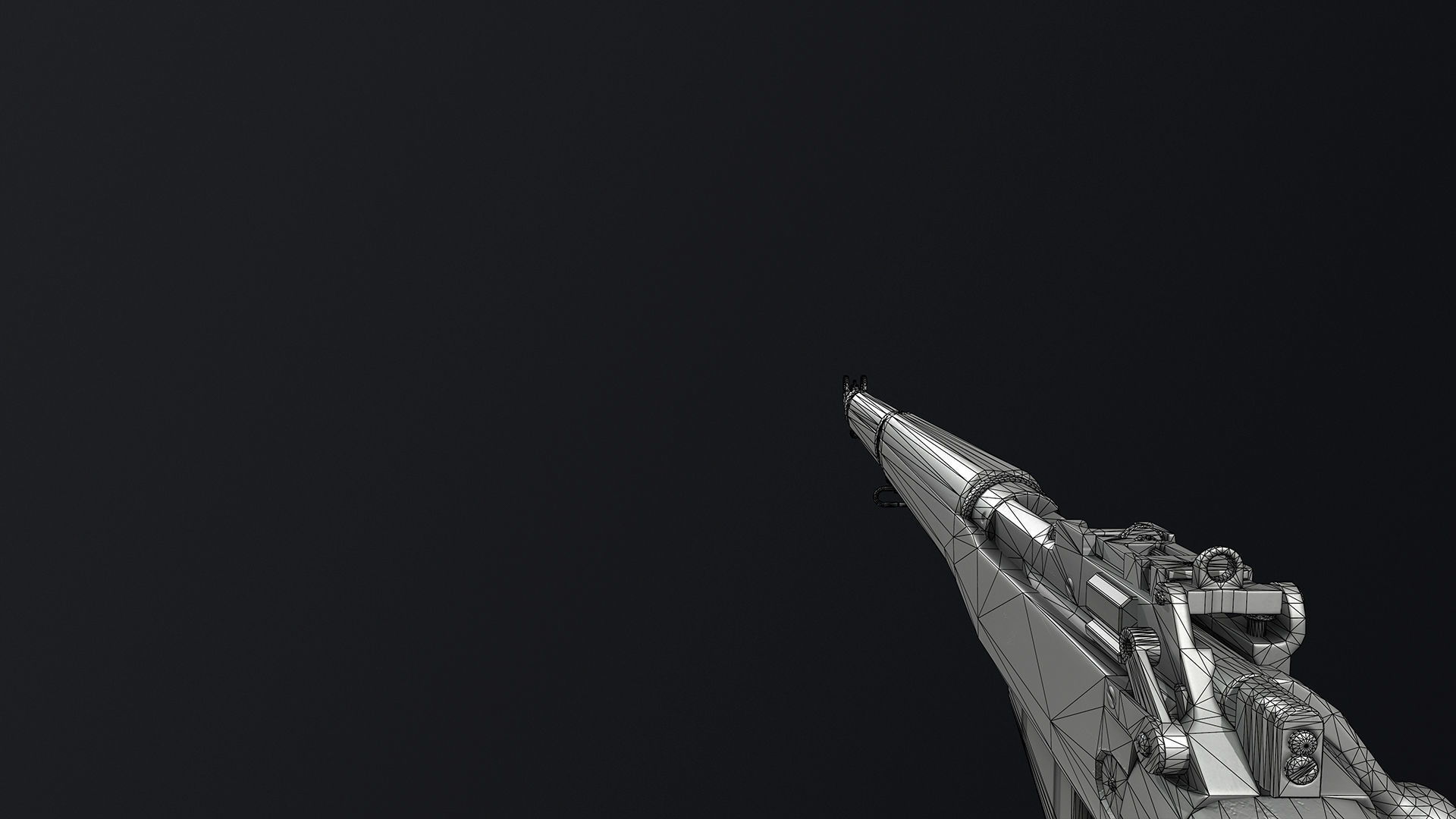 PBR Lee Enfield No 4 Mk 1 Low-poly 3D model_17