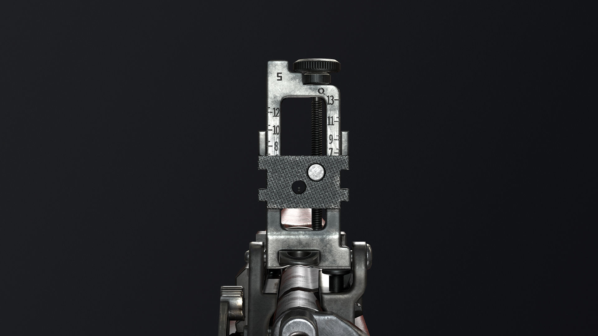 PBR Lee Enfield No 4 Mk 1 Low-poly 3D model_11